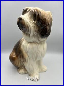 Hispania Daisa Lladro Large Ceramic Sheepdog Dog Figurine 1984 11.5