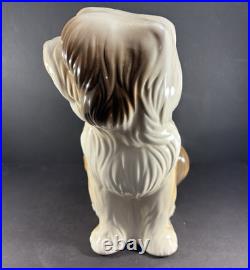 Hispania Daisa Lladro Large Ceramic Sheepdog Dog Figurine 1985 11.5