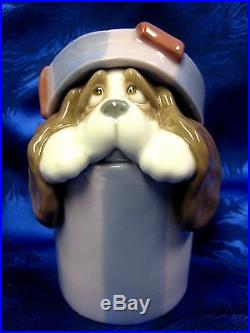 I'll Be Your Best Friend Dog In Present Gift Box Figurine Nao By Lladro #1732
