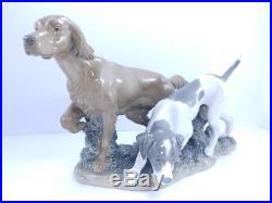LARGE 20 Retired 1981 LLADRO #4957 Hunting Dogs Irish Setter Hound Statue Dog