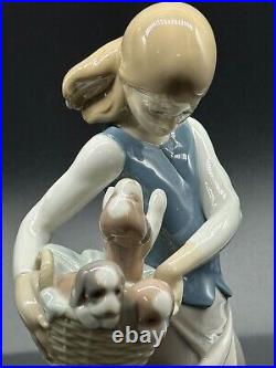 LLADRO 1311 Little Dogs on Hip Figurine