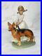 LLADRO 1533 Not So Fast Retired Rare Girl with Dog On Leash