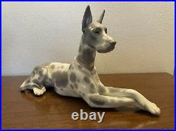 LLADRO 1961-1980 Spotted Great Dane Retired #1068