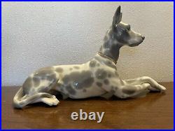 LLADRO 1961-1980 Spotted Great Dane Retired #1068