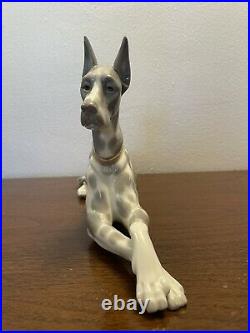 LLADRO 1961-1980 Spotted Great Dane Retired #1068