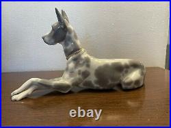 LLADRO 1961-1980 Spotted Great Dane Retired #1068