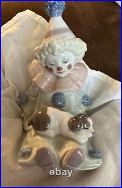 LLADRO 1985 #5277 & 5278 & 5279 Pierrot withPuppy Clown ALL 3 Excellent Condition