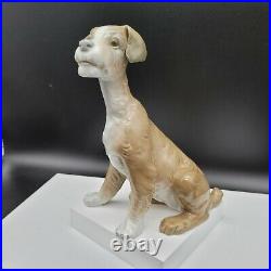 LLADRO # 4583 Sitting DOG- Looks Like'TRAMP' Fox Terrie 7.5 inch Tall