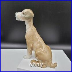 LLADRO # 4583 Sitting DOG- Looks Like'TRAMP' Fox Terrie 7.5 inch Tall