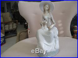 LLADRO #4806 GIRL With DOG ISSUED 1972-1981 PORCELAIN FIGURINE
