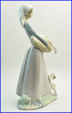 LLADRO 4866 Girl with Duck and Dog Retired Collectible Figurine MINT
