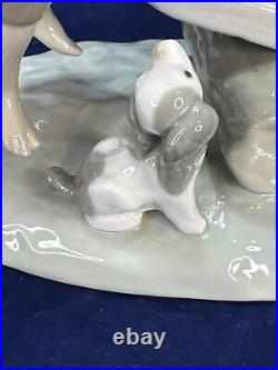 LLADRO #4867 Seesaw Boy, Girl & Dog on Teeter Totter Glossy Retired Excellent