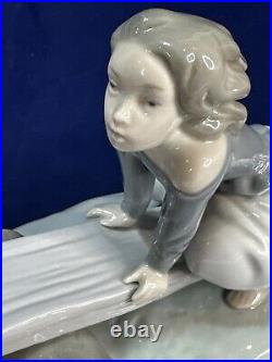 LLADRO #4867 Seesaw Boy, Girl & Dog on Teeter Totter Glossy Retired Excellent