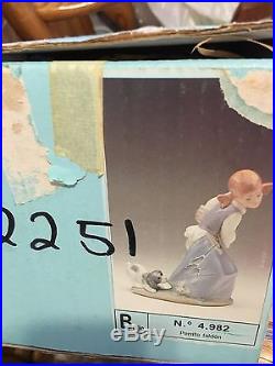 LLADRO 4982 Naughty Dog Retired! Mint Condition! Original Blue Box! Look