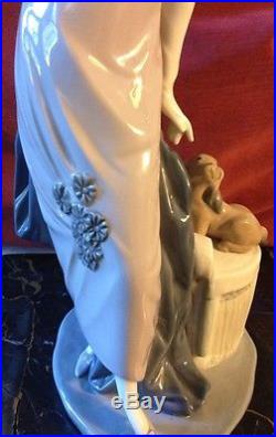 Lladro #5174 Couplet Lady Dog 1920's Flapper Retired Mint