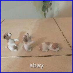 LLADRO #5311 MINI PUPPIES DOGS MINT CONDITION withBox FAST SHIPPING