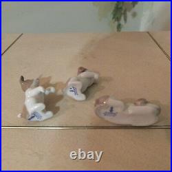 LLADRO #5311 MINI PUPPIES DOGS MINT CONDITION withBox FAST SHIPPING