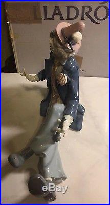 LLADRO 5763 Musical Partners Man with Dog and Box Retired in 1995