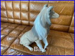 LLADRO # 6455 Border Collie Figurine with Box Porcelain Statue 1997 Dog