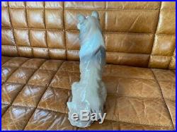LLADRO # 6455 Border Collie Figurine with Box Porcelain Statue 1997 Dog
