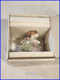 LLADRO 6574 Take Me Home, Puppy with Flowers, NICE