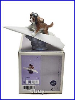 LLADRO 6665 LETS FLY AWAY GLAZED GLOSSY PORCELAIN FIGURINE with BOX