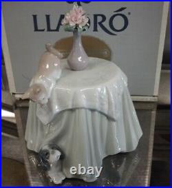 LLADRO 6980 Playful Mates Hand Made in Spain 2002 Dog Cat