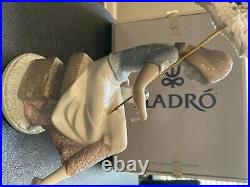 LLADRO # 7612 Mint Condition Women with Dog and Parasol Original Box