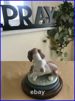 LLADRO 7672 IT WASN'T ME NIB 1998 LLADRO SOCIETY PIECE with NEW DISPLAY BASE MINT