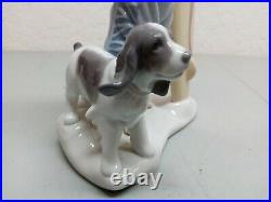 LLADRO #8110 SURF'S UP Boy with Surfboard and Dog Mint