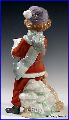 LLADRO A CHRISTMAS DUET #6714 LITTLE BOY SINGING CAROLS With HIS DOG MIB