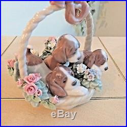 LLADRO A LITTER OF LOVE # 1441 L@@K! DOGS & PUPPIES MINT with BOX FAST SHIPPING