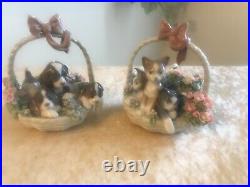 LLADRO A LITTER OF LOVE #1441 & LLADRO PURR-FECT #1444 MINT withBoxes Fast Ship