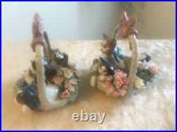 LLADRO A LITTER OF LOVE #1441 & LLADRO PURR-FECT #1444 MINT withBoxes Fast Ship