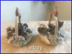 LLADRO A LITTER OF LOVE #1441 & LLADRO PURR-FECT #1444 MINT withBoxes Fast Ship