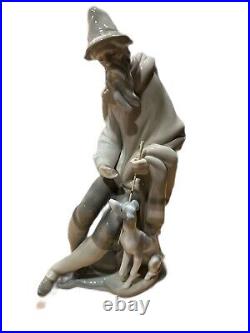 LLADRO Beggar & Dog Porcelain Figurine- Retired RARE