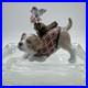 LLADRO Blossoms for the Puppy Porcelain Dog Figurine 01008381 In box Mint Cond