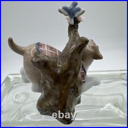 LLADRO Blossoms for the Puppy Porcelain Dog Figurine 01008381 In box Mint Cond