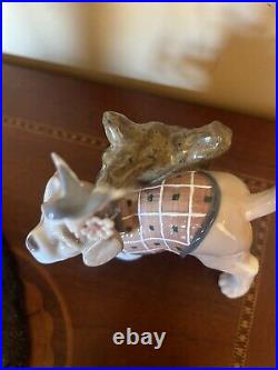 LLADRO Blossoms for the Puppy Porcelain Dog Figurine 01008381 NEW IN BOX