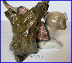 LLADRO Blossoms for the Puppy Porcelain Dog Figurine 01008381 in box chipped