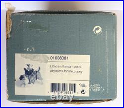 LLADRO Blossoms for the Puppy Porcelain Dog Figurine 01008381 in box chipped