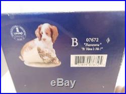 LLADRO Collectors Series7672 Travesura It Wasn't Me Dog Flowerpot with Box EUC