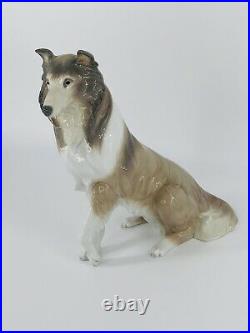 LLADRO Collie Dog Figurine, #6455, 1997 Excellent