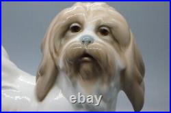LLADRO Dog Porcelain Lhasa Apso/Tibetan Terrier Figurine Excellent Condition
