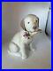 LLADRO Dog This Bouquet Is For You Figurine #9256 Dog with Flowers MINT