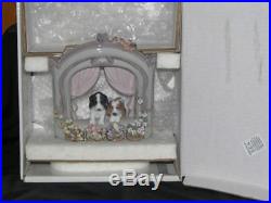LLADRO Dogs at window MINT IN ORIGINAL BOX, RARE RETAIL$1299