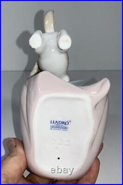 LLADRO Don't Be Impatient Girl & Dog #8033 HTF RETIRED Porcelain Figurine