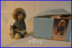 LLADRO FERNANDO MEXICAN BOY WITH DOG FIGURINE 2167 WithORIGINAL BOX MINT GRES MIB