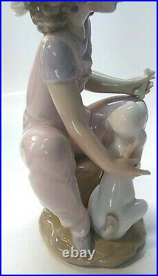 LLADRO FRIENDS FOREVER 1999 Event Figurine PORCELAIN 6680, Girl and Dog C-6JU