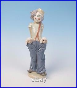 LLADRO Figurine LITTLE PALS #7600 BOX Retired Collectors Society Clown Puppy Dog